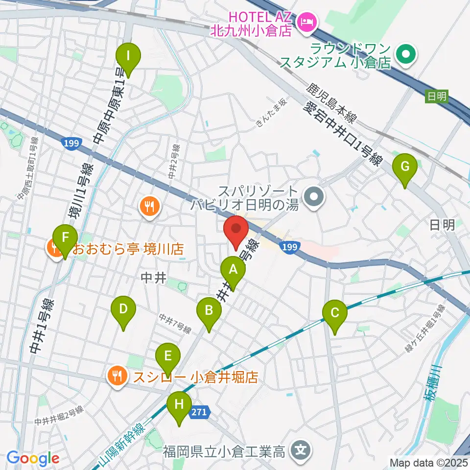 マメット音楽教室周辺のコンビニエンスストア一覧地図