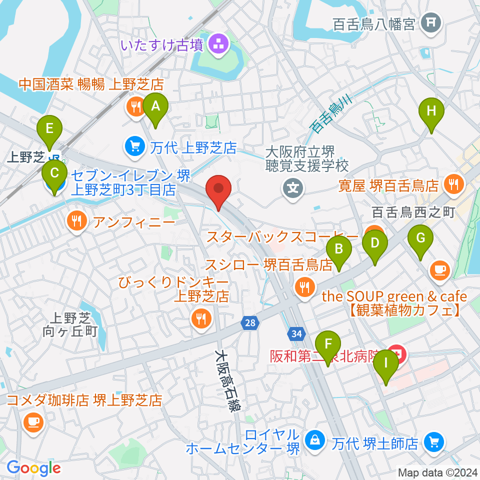 FSアカデミー本校周辺のコンビニエンスストア一覧地図