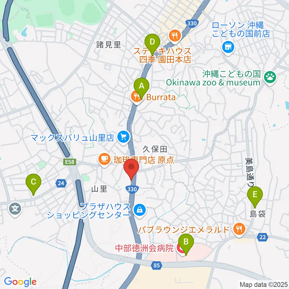 島ピアノセンター周辺のコンビニエンスストア一覧地図