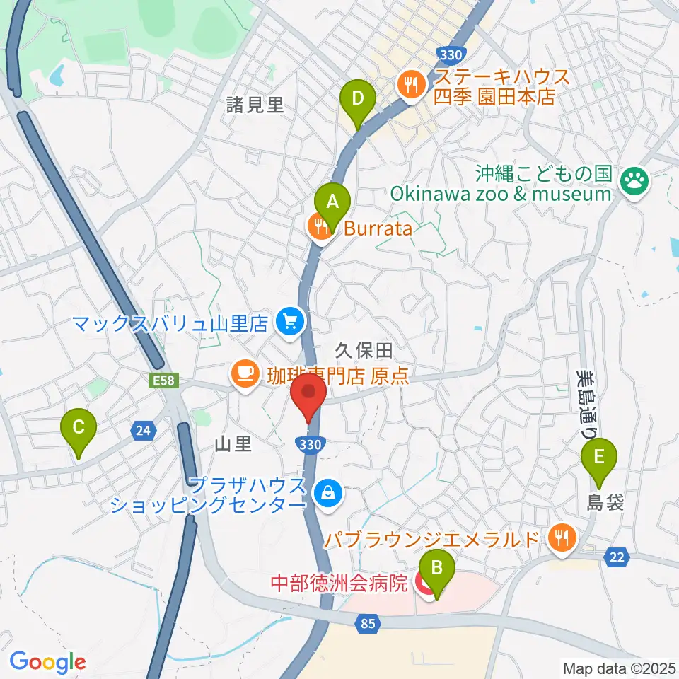 島ピアノセンター周辺のコンビニエンスストア一覧地図