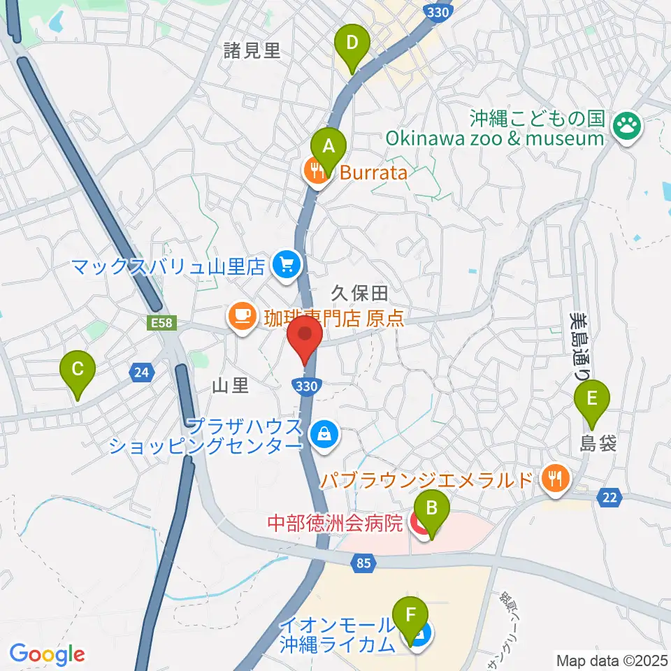 島ピアノセンター周辺のコンビニエンスストア一覧地図