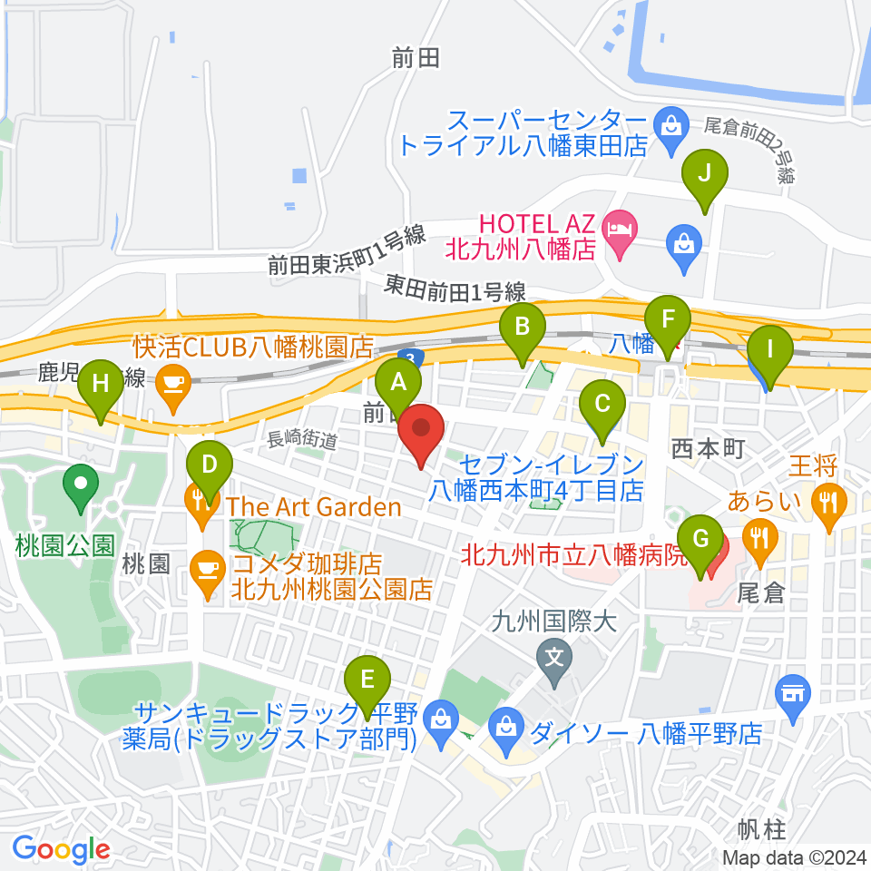 フルート＆ピアノ教室 癒音工房周辺のコンビニエンスストア一覧地図