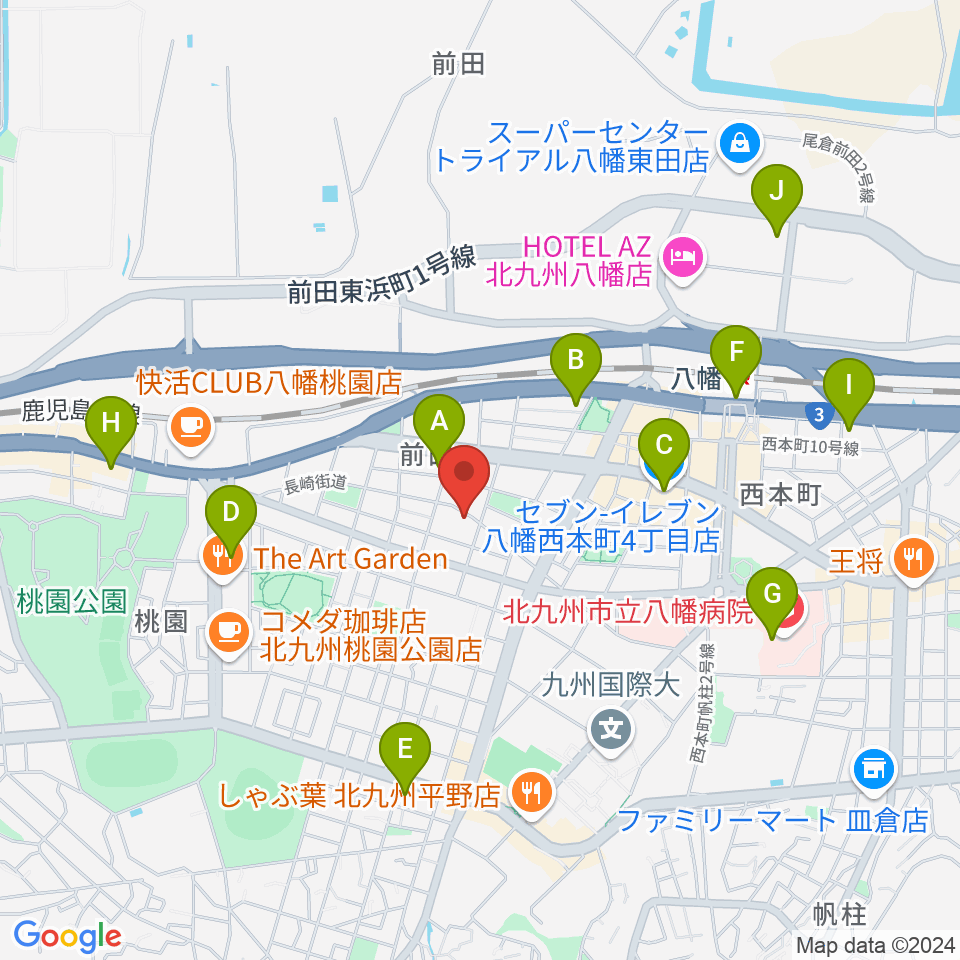 フルート＆ピアノ教室 癒音工房周辺のコンビニエンスストア一覧地図