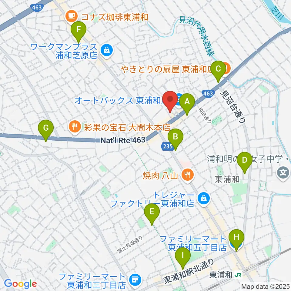 音楽クラブプラネッツ周辺のコンビニエンスストア一覧地図