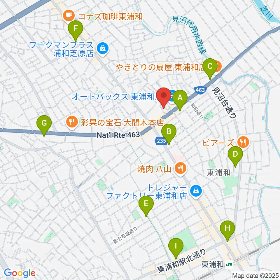 音楽クラブプラネッツ周辺のコンビニエンスストア一覧地図