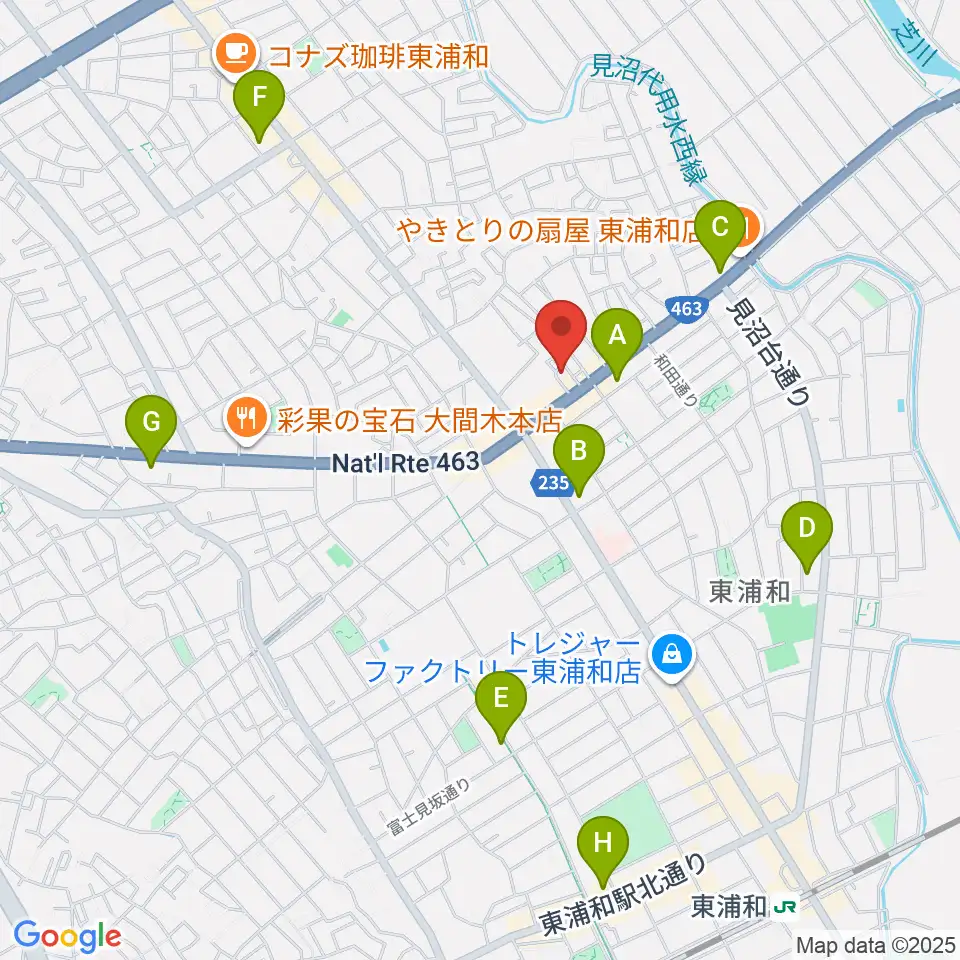 音楽クラブプラネッツ周辺のコンビニエンスストア一覧地図