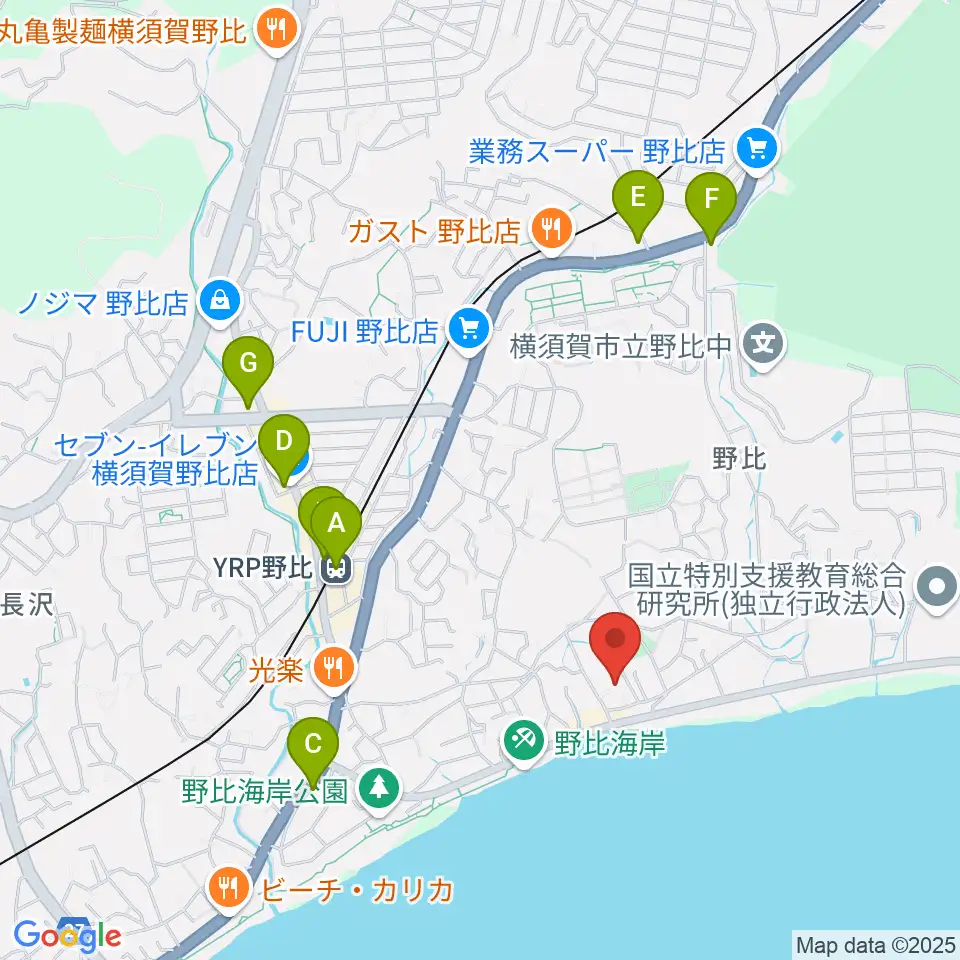 JUN音楽教室周辺のコンビニエンスストア一覧地図