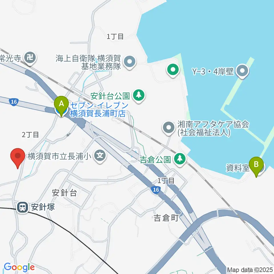 アラベスク音楽教室周辺のコンビニエンスストア一覧地図