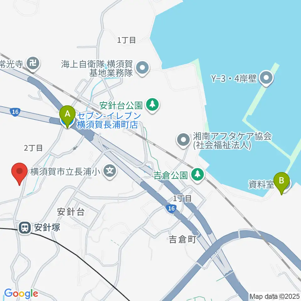 アラベスク音楽教室周辺のコンビニエンスストア一覧地図