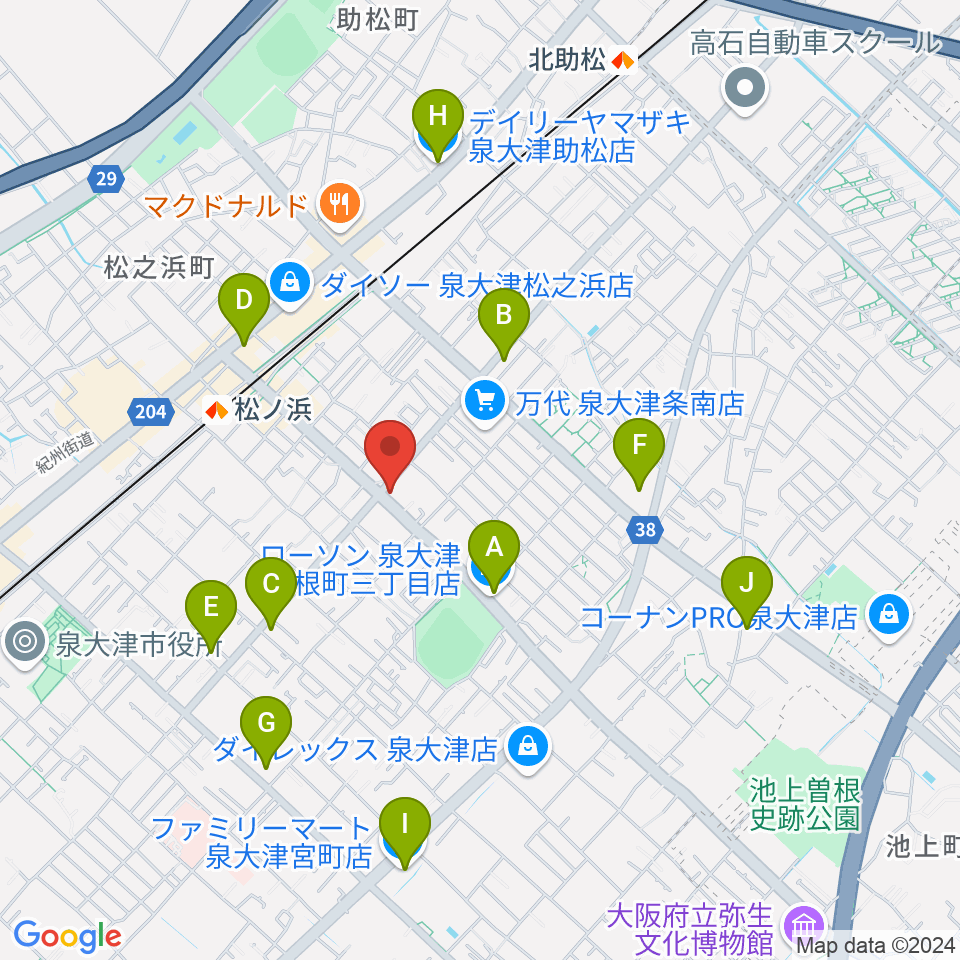 グレイスピアノサービス周辺のコンビニエンスストア一覧地図