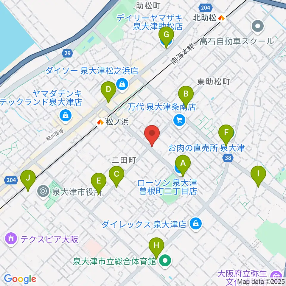 グレイスピアノサービス周辺のコンビニエンスストア一覧地図