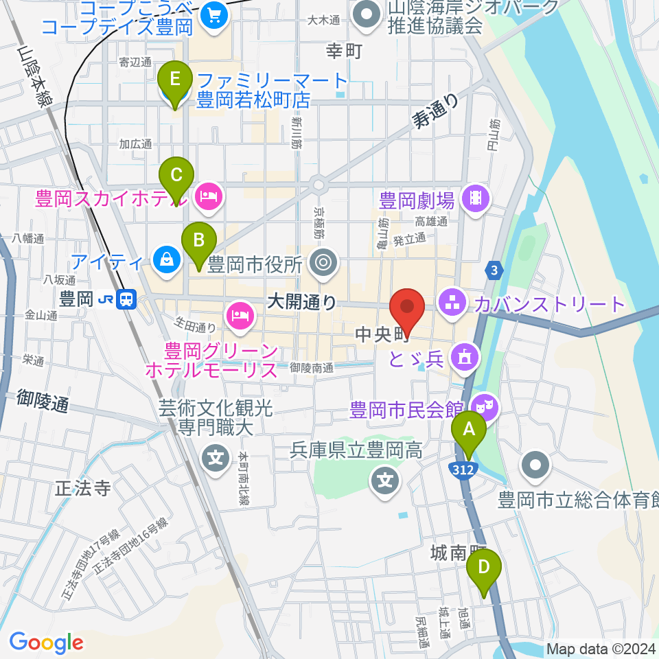 田中音友堂周辺のコンビニエンスストア一覧地図