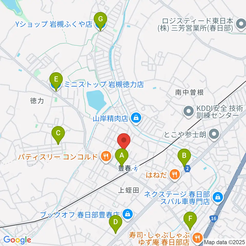 ピアノ・アコースティックスタジオあんぷらぐど周辺のコンビニエンスストア一覧地図