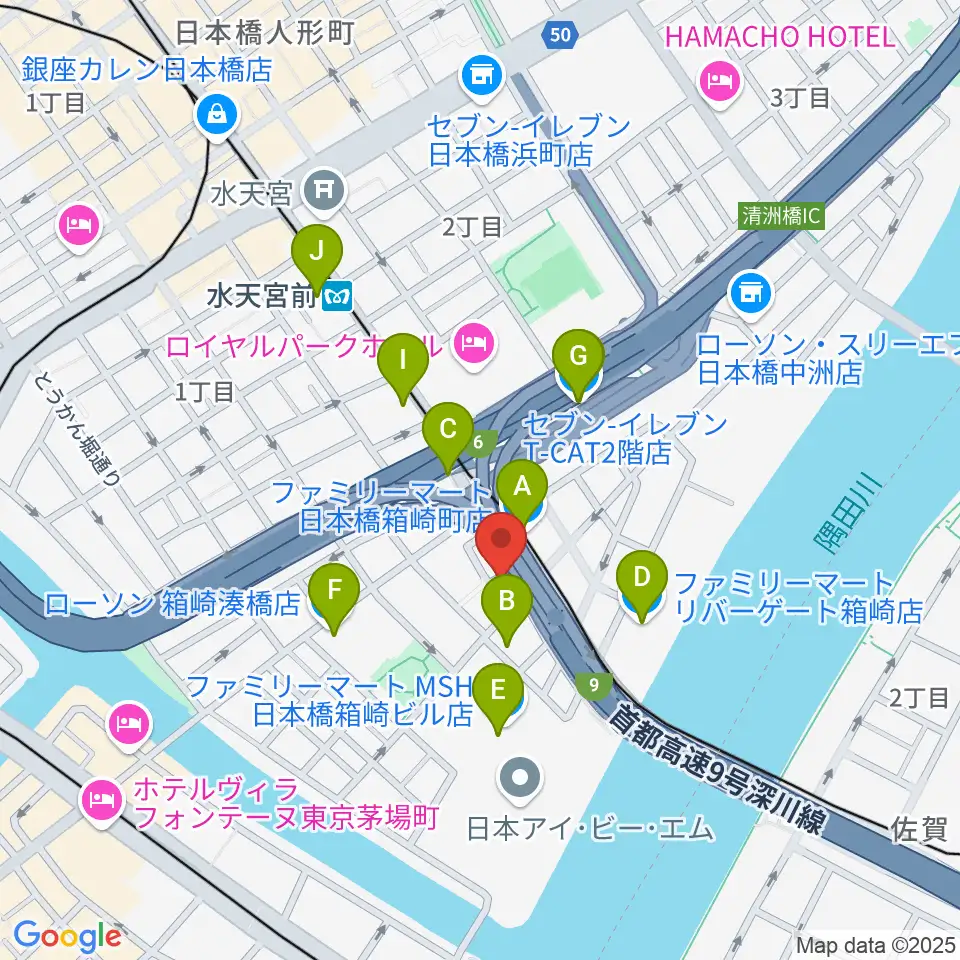 サロン・ド・モデラート周辺のコンビニエンスストア一覧地図