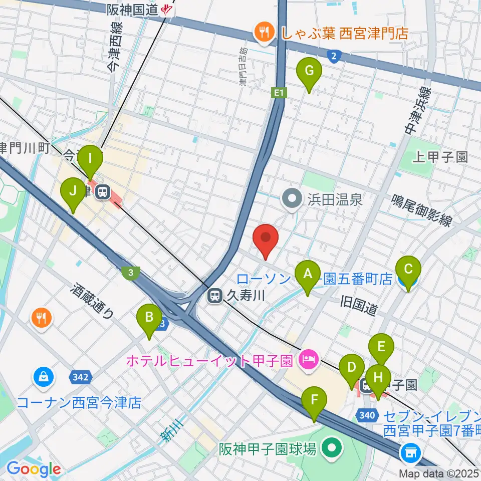 有限会社グーターコンパス周辺のコンビニエンスストア一覧地図