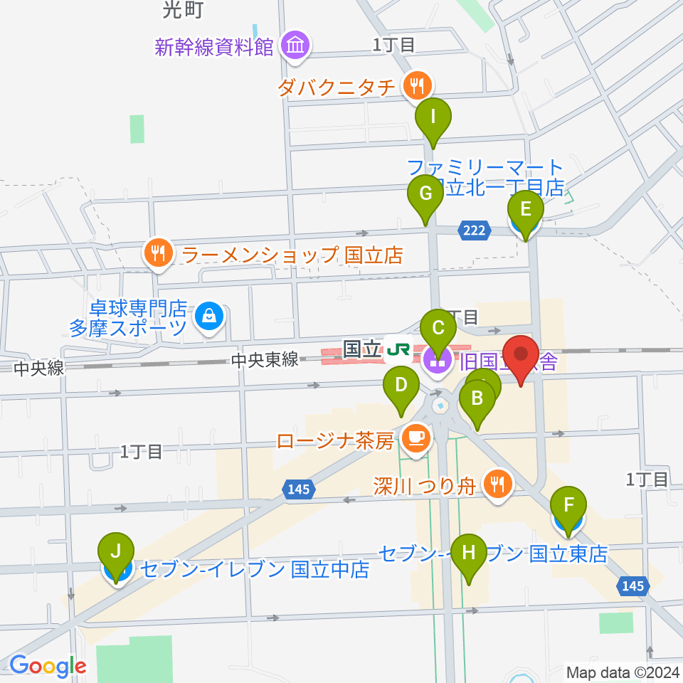 K.STUDIO スタインウェイスタジオ周辺のコンビニエンスストア一覧地図