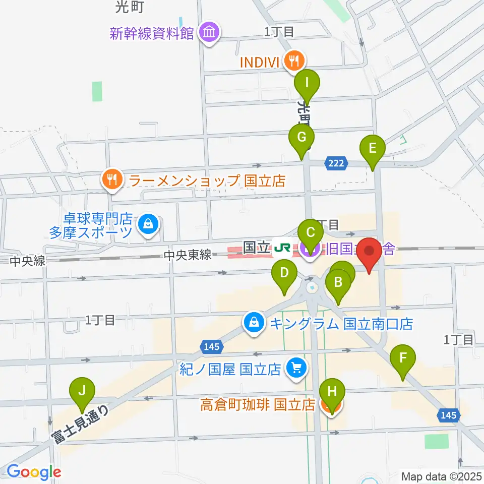 K.STUDIO スタインウェイスタジオ周辺のコンビニエンスストア一覧地図