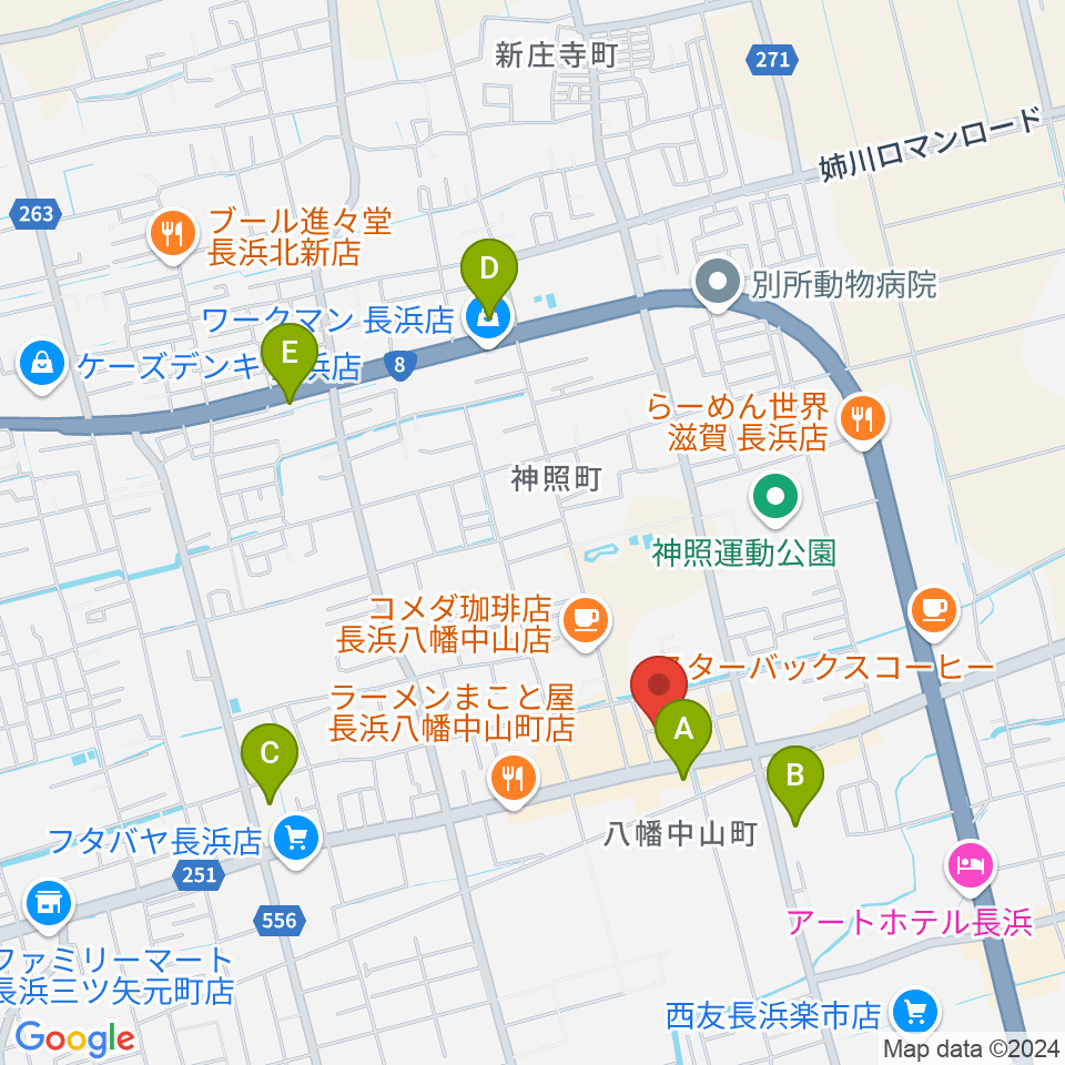 イケダ光音堂周辺のコンビニエンスストア一覧地図