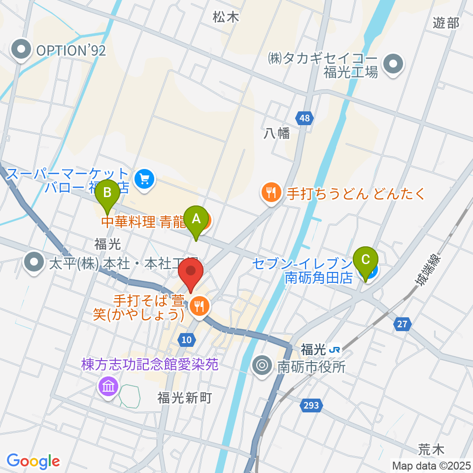 音楽堂福光スタジオベル周辺のコンビニエンスストア一覧地図