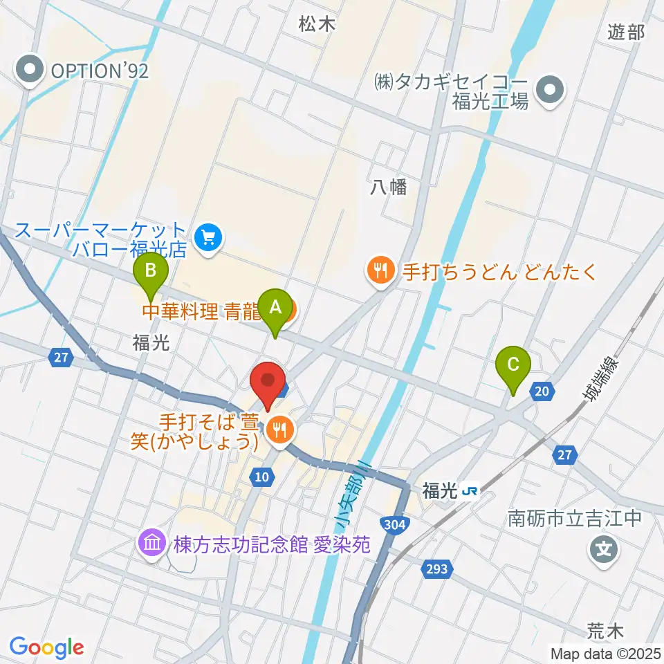 音楽堂福光スタジオベル周辺のコンビニエンスストア一覧地図