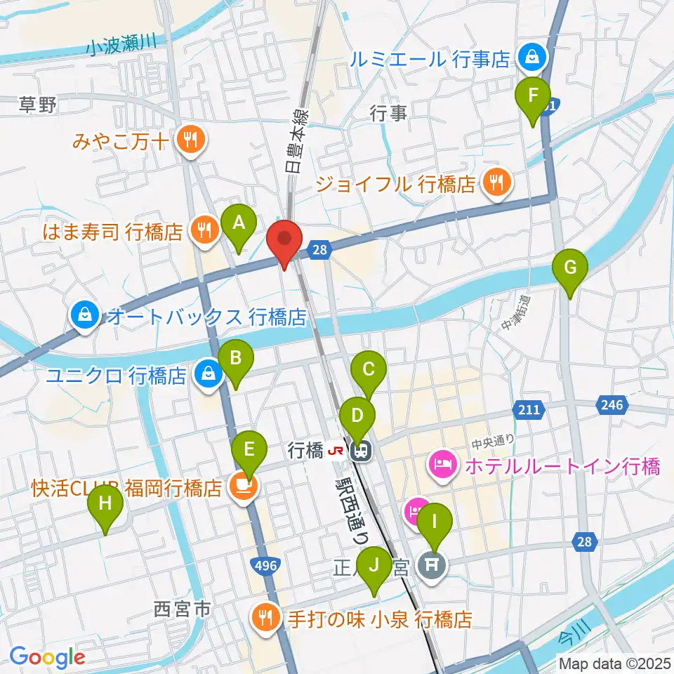 ソアラ楽器周辺のコンビニエンスストア一覧地図
