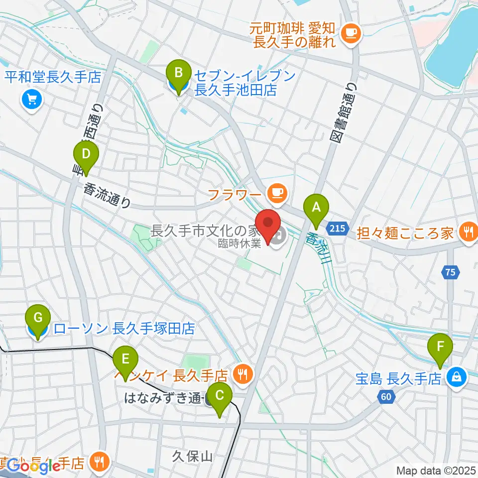 長久手市文化の家周辺のコンビニエンスストア一覧地図
