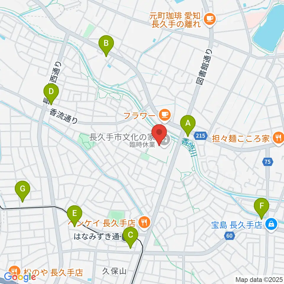 長久手市文化の家周辺のコンビニエンスストア一覧地図