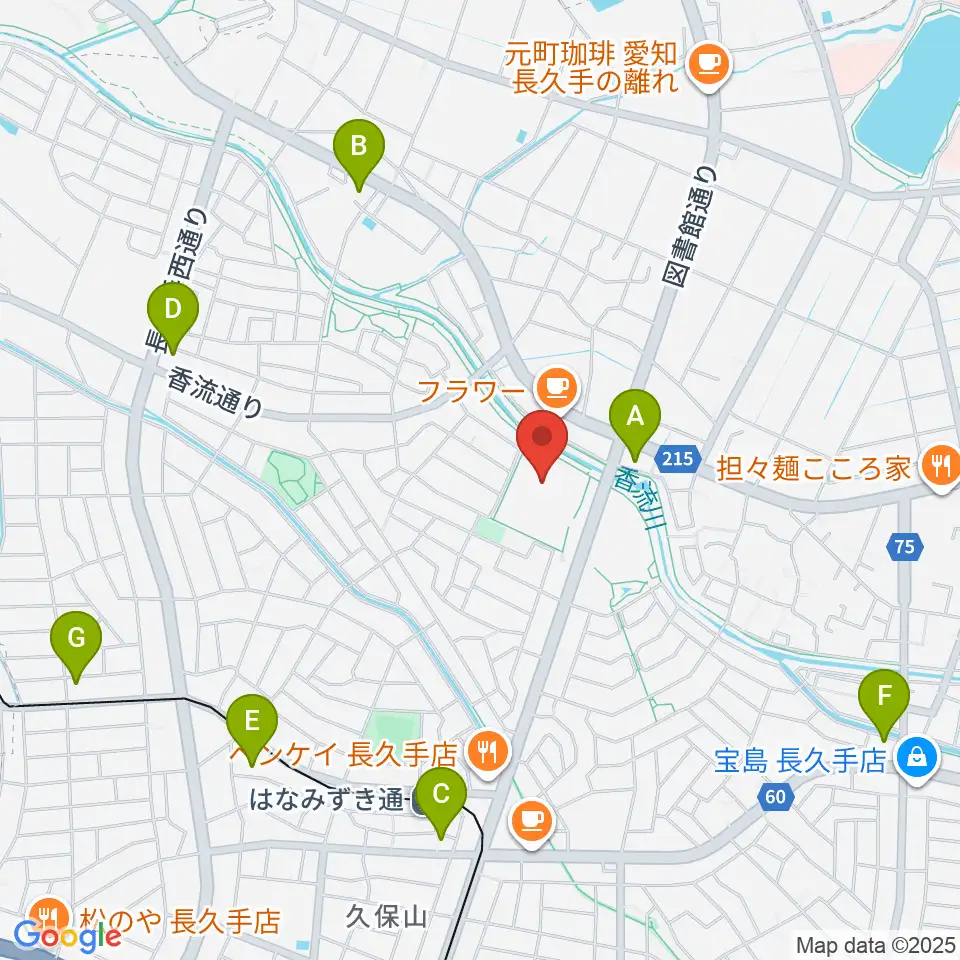 長久手市文化の家 音楽室・音楽スタジオ周辺のコンビニエンスストア一覧地図