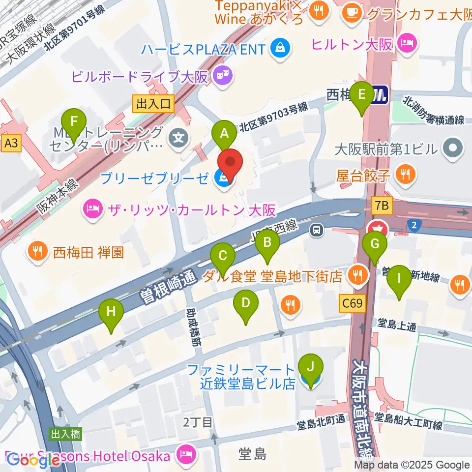 サンケイホールブリーゼ周辺のコンビニエンスストア一覧地図