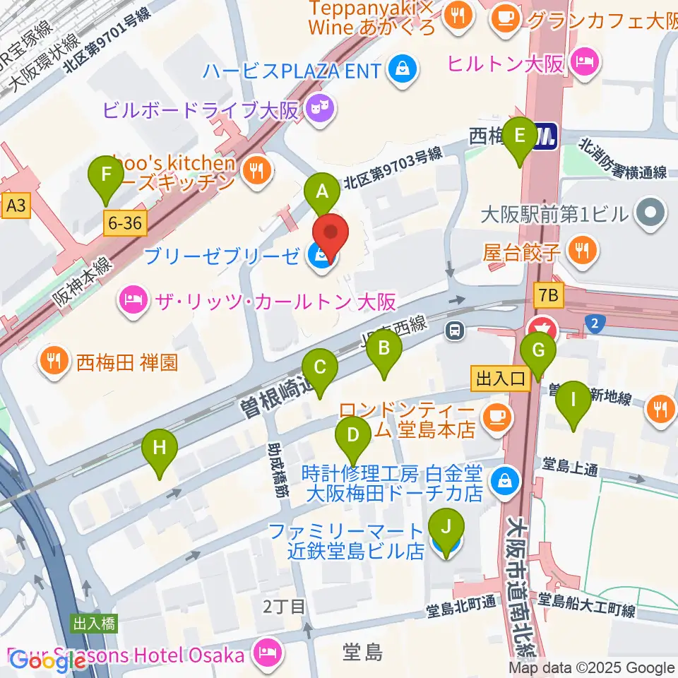 サンケイホールブリーゼ周辺のコンビニエンスストア一覧地図
