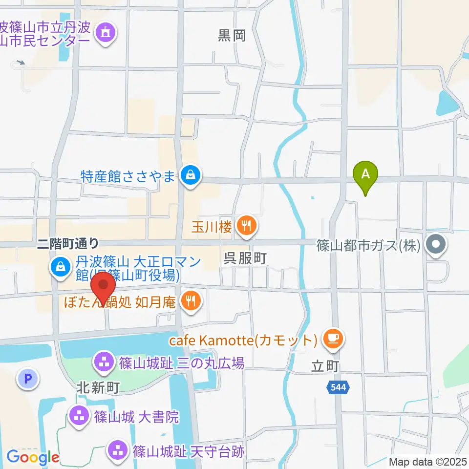 丹波篠山市立田園交響ホール周辺のコンビニエンスストア一覧地図