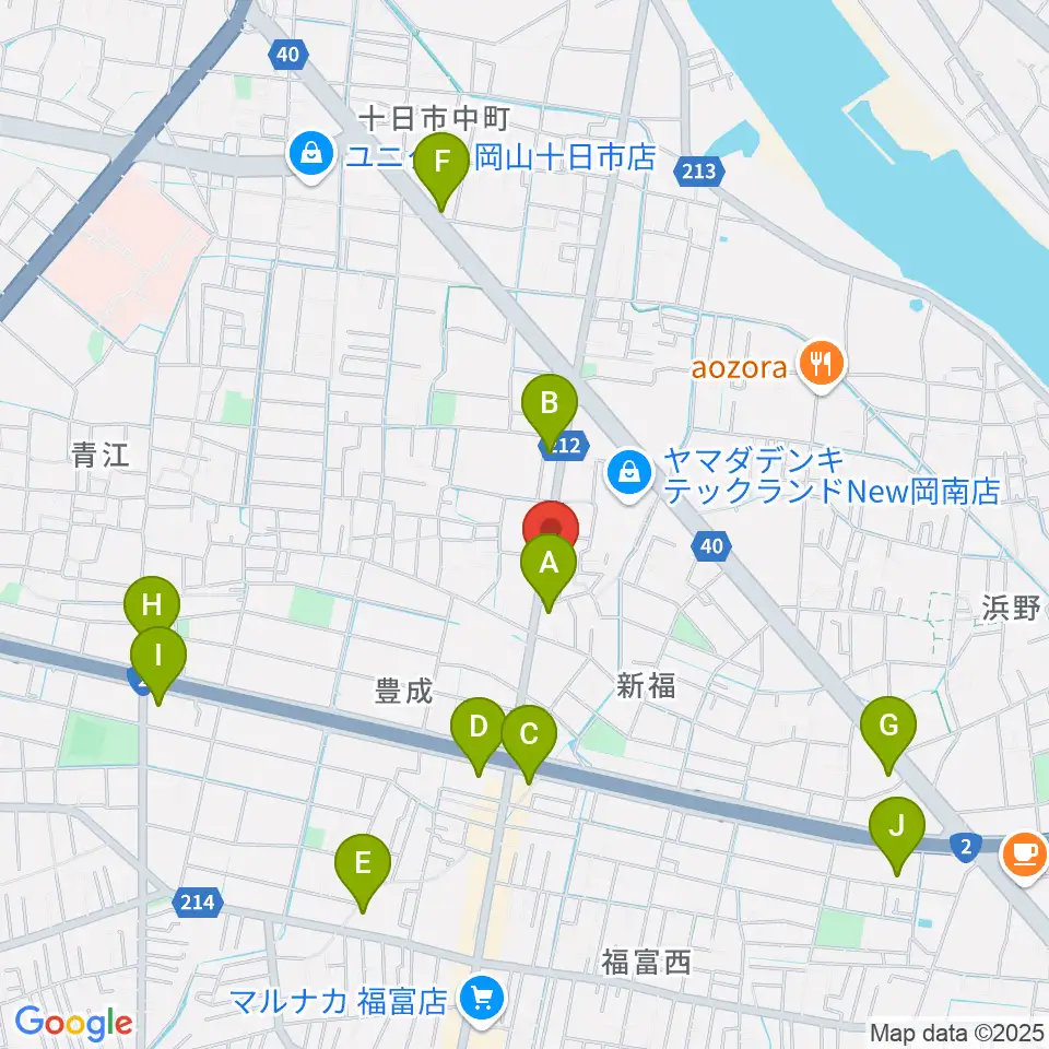 浜松ピアノ店周辺のコンビニエンスストア一覧地図