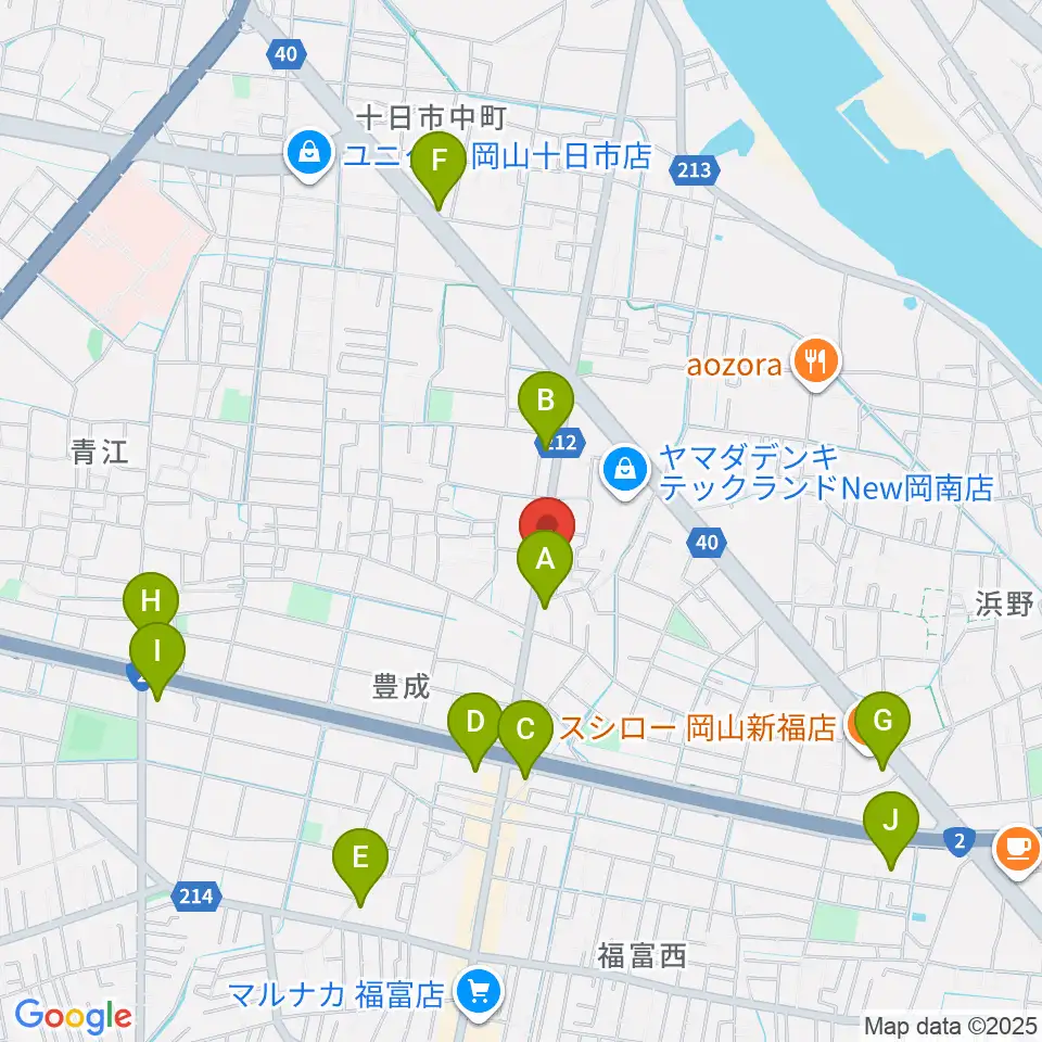 浜松ピアノ店周辺のコンビニエンスストア一覧地図