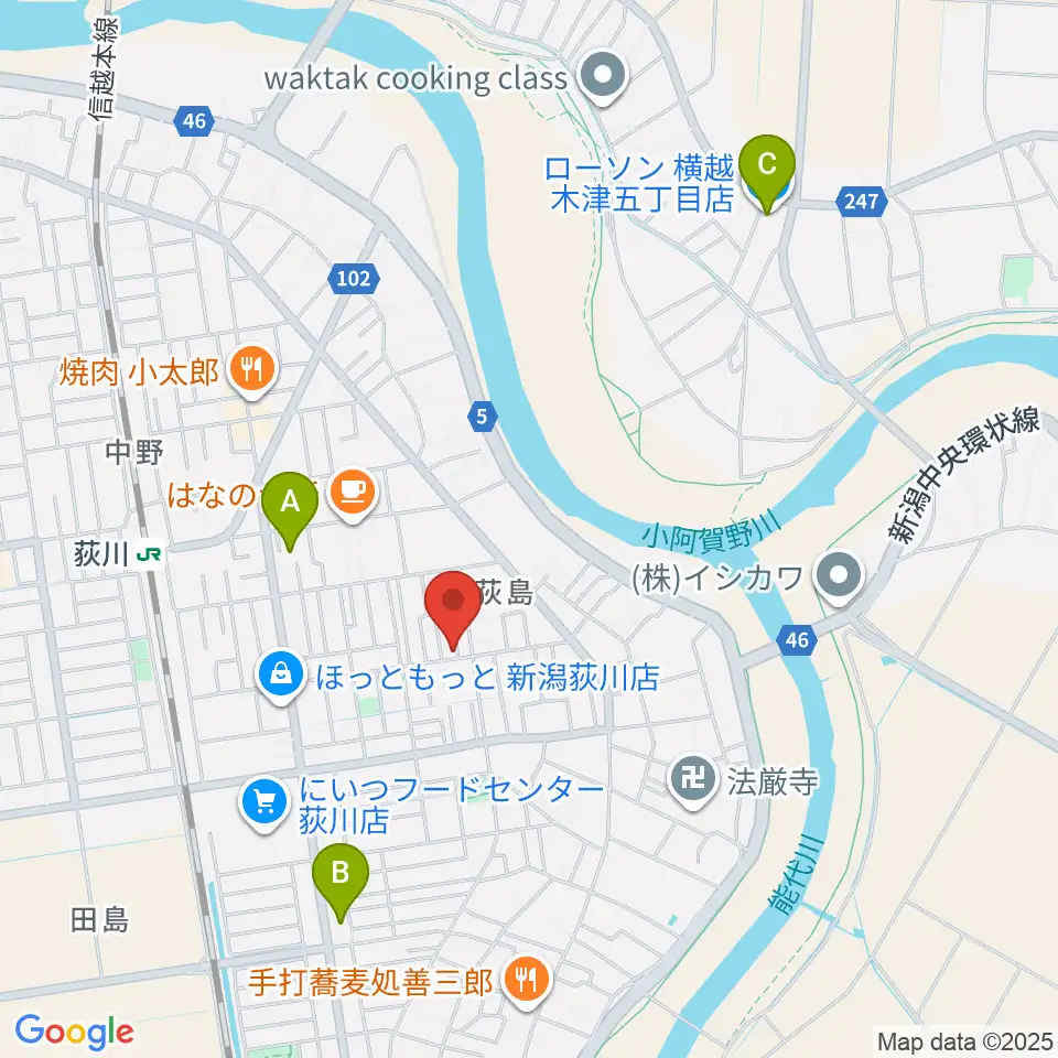 カネヅカ楽器周辺のコンビニエンスストア一覧地図