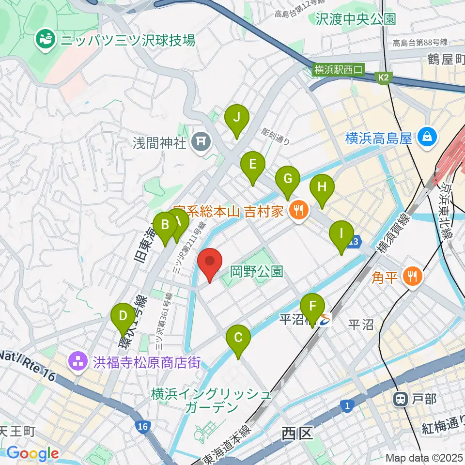 モアハーモニー周辺のコンビニエンスストア一覧地図