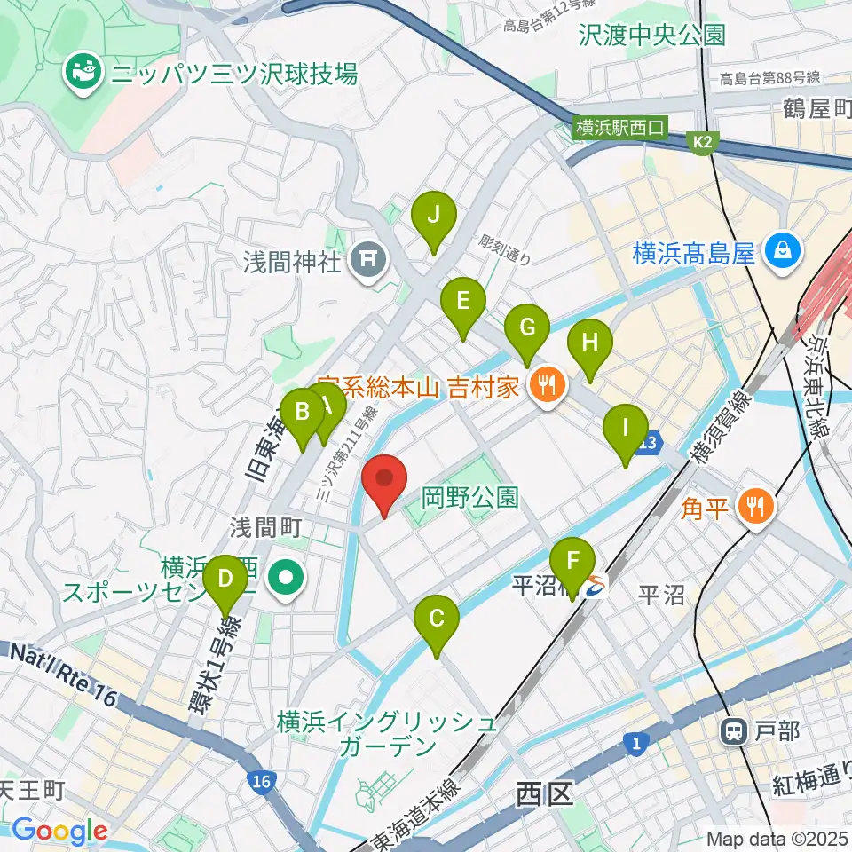 モアハーモニー周辺のコンビニエンスストア一覧地図