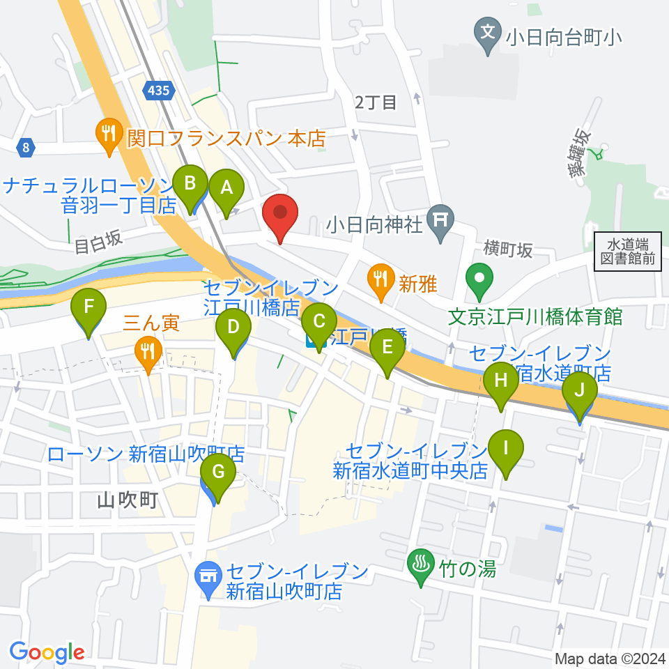 スタジオピアーチェ周辺のコンビニエンスストア一覧地図