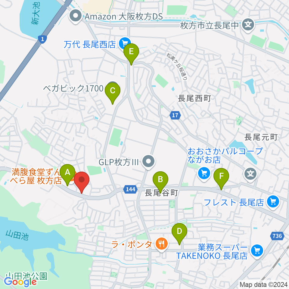 京阪ピアノサービス周辺のコンビニエンスストア一覧地図