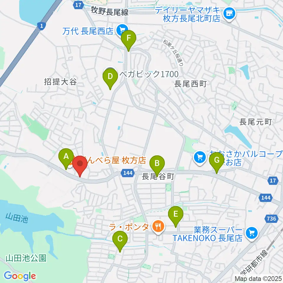 京阪ピアノサービス周辺のコンビニエンスストア一覧地図