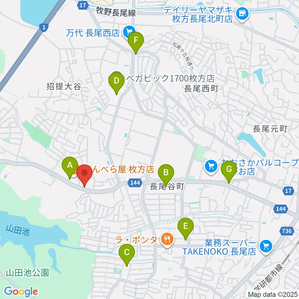 京阪ピアノサービス周辺のコンビニエンスストア一覧地図