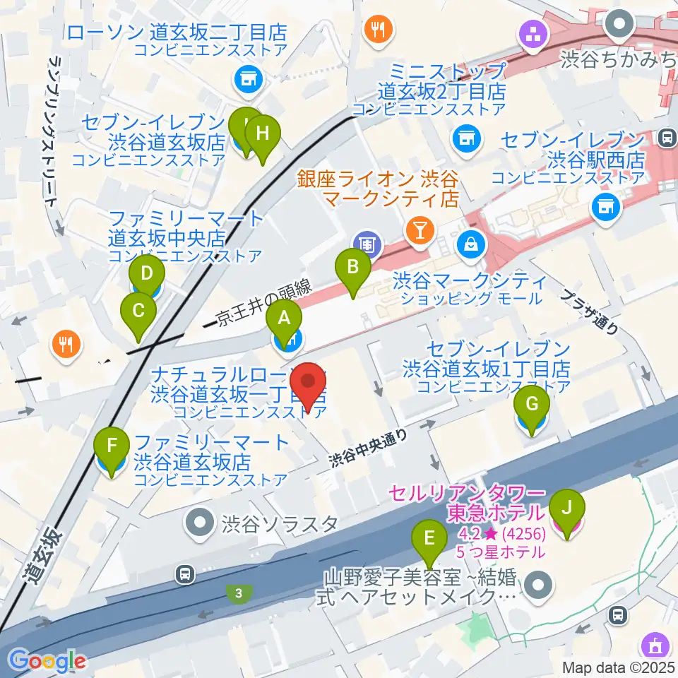 ノナカ・パーカッションギャラリー周辺のコンビニエンスストア一覧地図
