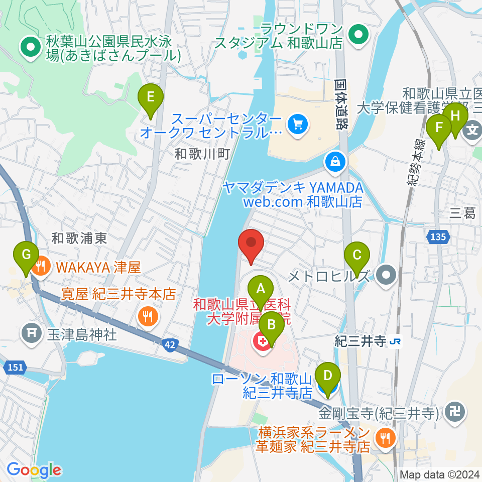 デサフィナード周辺のコンビニエンスストア一覧地図