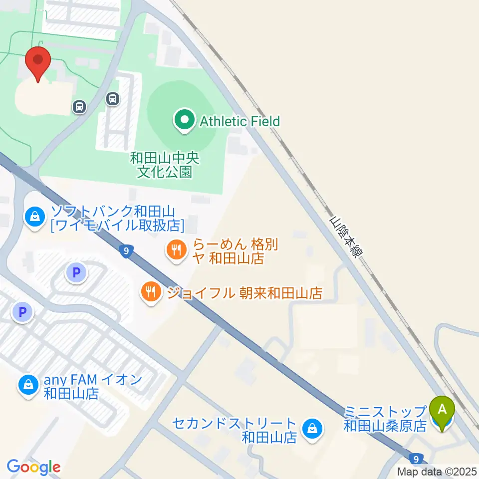和田山ジュピターホール周辺のコンビニエンスストア一覧地図