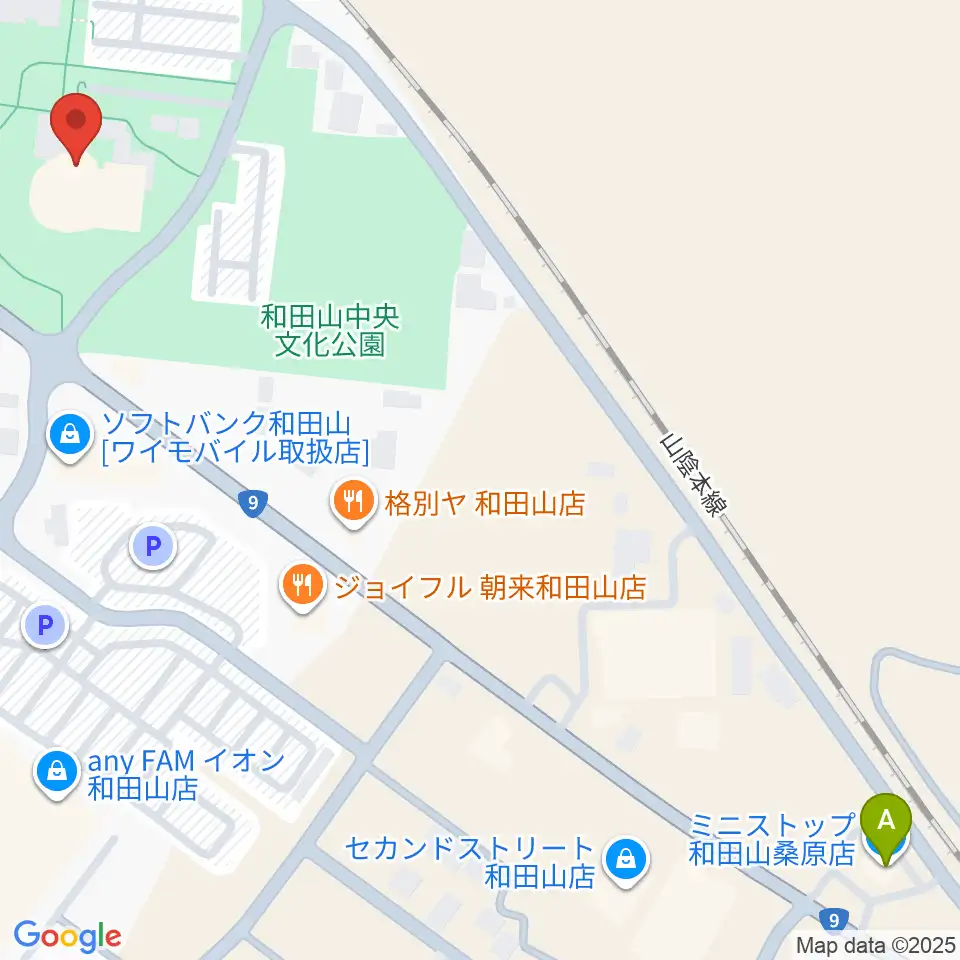 和田山ジュピターホール周辺のコンビニエンスストア一覧地図