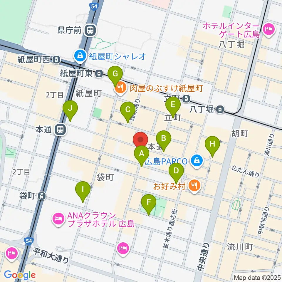 BIGBOSS広島周辺のコンビニエンスストア一覧地図