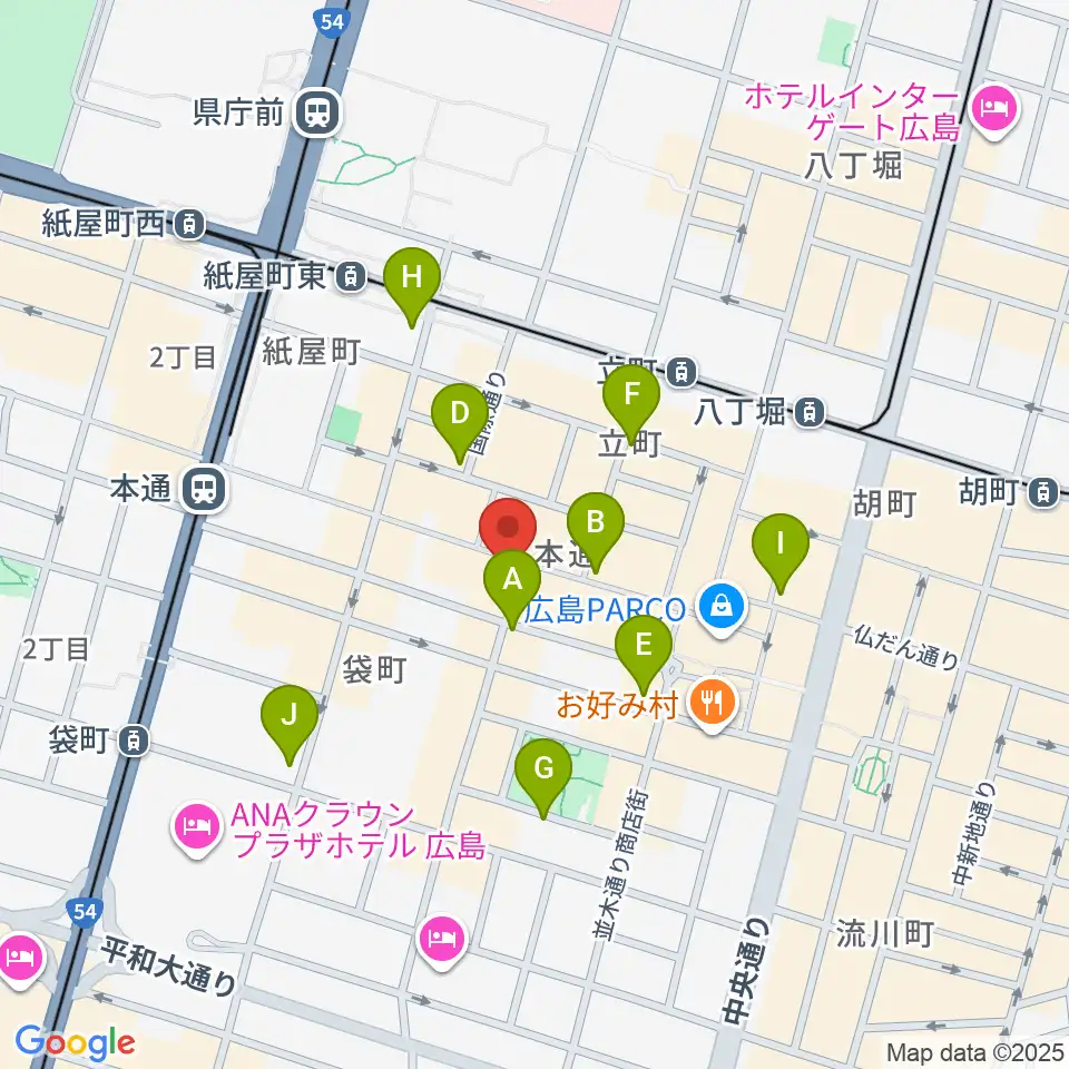 BIGBOSS広島周辺のコンビニエンスストア一覧地図