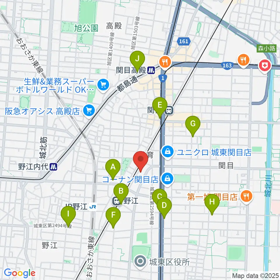 アトリエS-pace周辺のコンビニエンスストア一覧地図