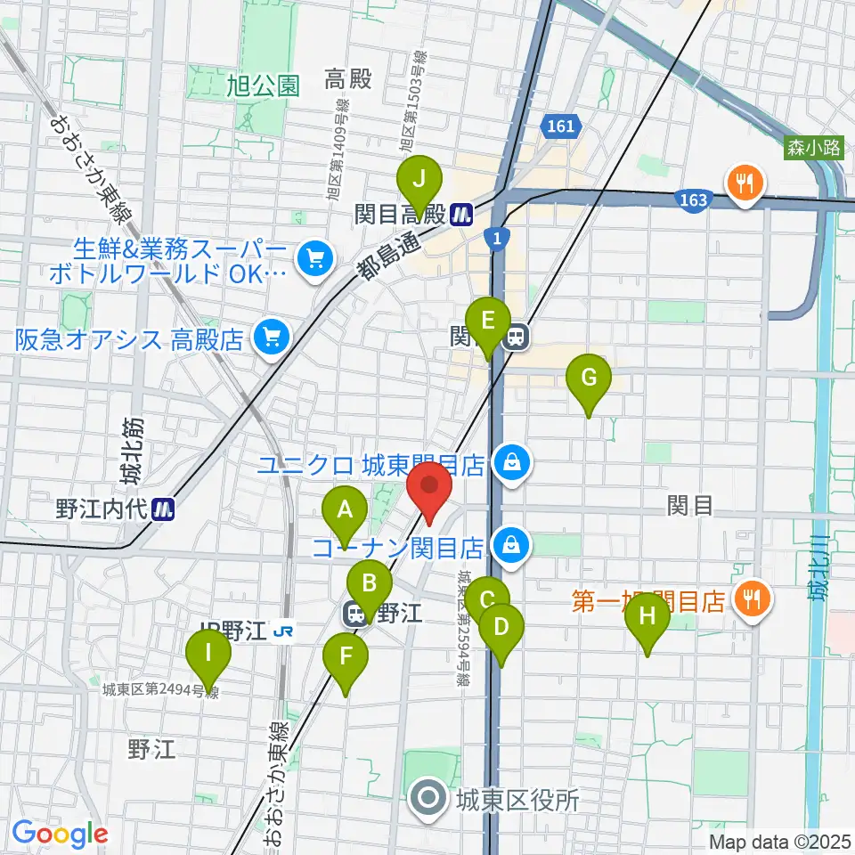 アトリエS-pace周辺のコンビニエンスストア一覧地図