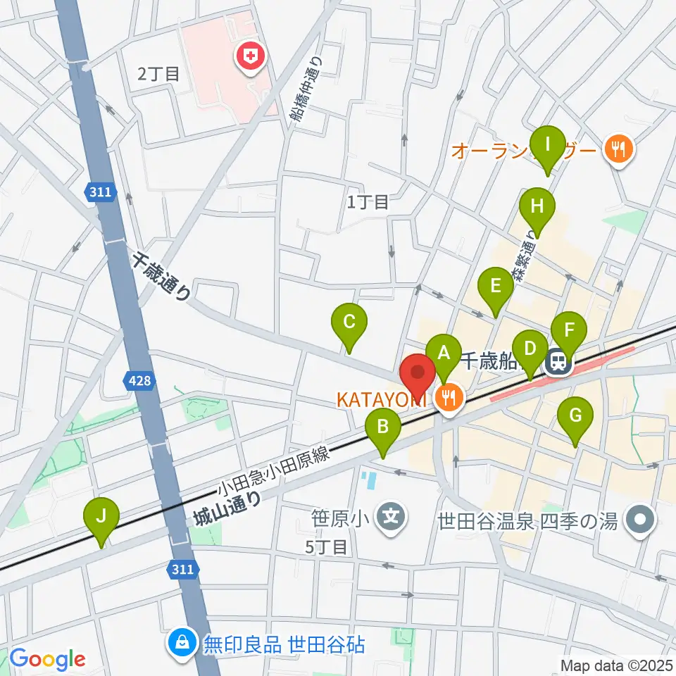 APOCシアター周辺のコンビニエンスストア一覧地図