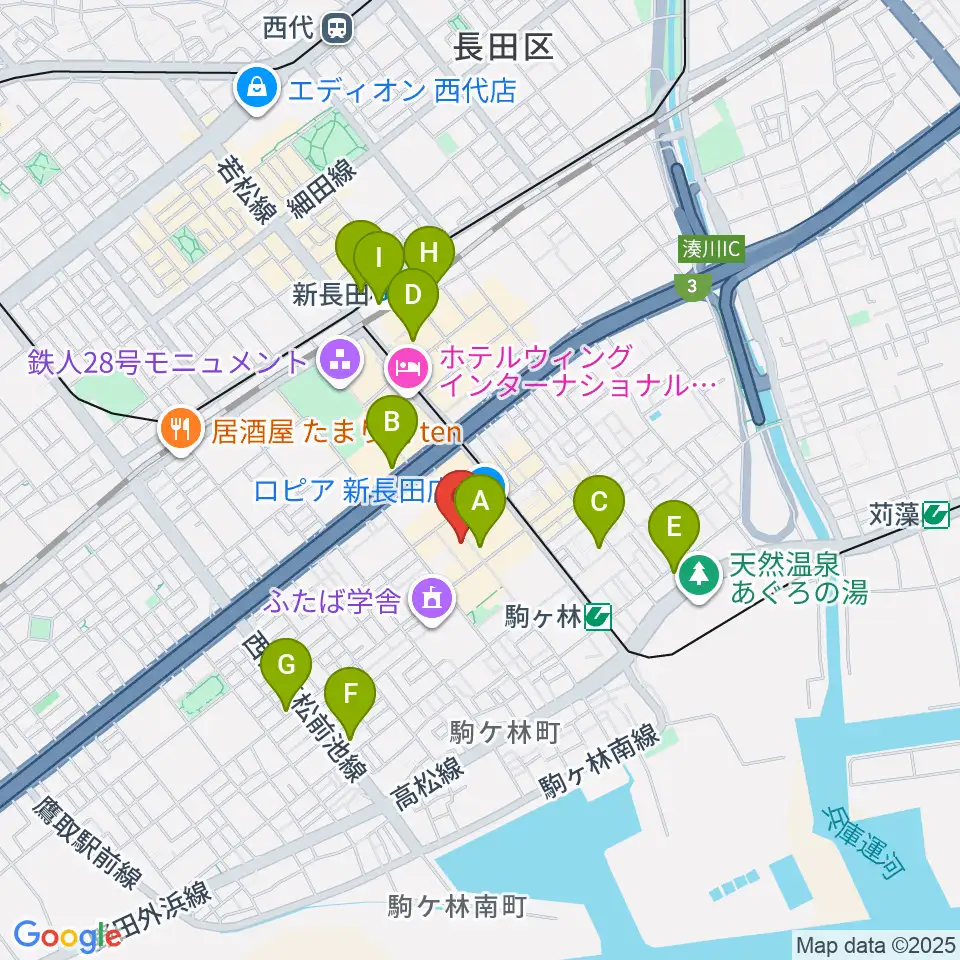 アートシアターdB神戸周辺のコンビニエンスストア一覧地図